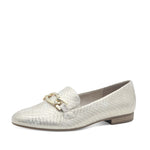 Jana Classic Loafer Gold Metal