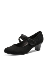 Jana Jet Velvet Mary Jane Black