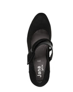 Jana Jet Velvet Mary Jane Black