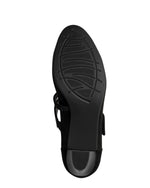 Jana Jet Velvet Mary Jane Black