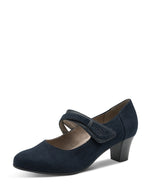 Jana Jet Velvet Mary Jane Navy