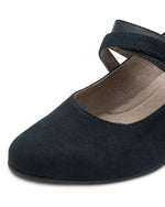 Jana Jet Velvet Mary Jane Navy