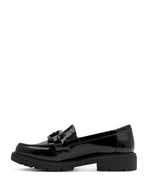 Jana Classic Buckle Loafer Patent Black