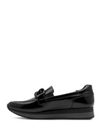 Jana Classic Wedge Loafer Black Patent
