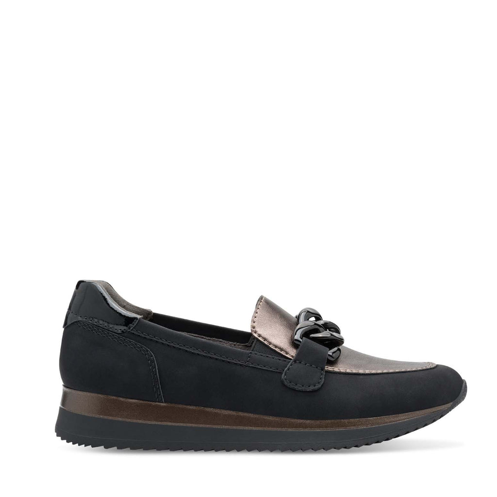 Jana Classic Loafer Black Pewter