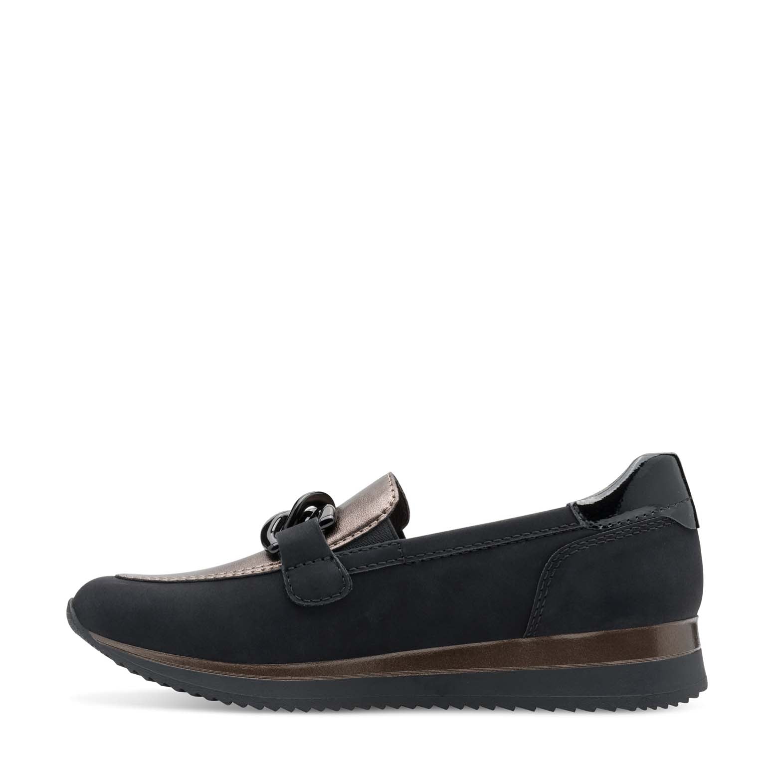 Jana Classic Loafer Black Pewter