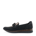 Jana Classic Loafer Black Pewter