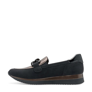 Jana Classic Loafer Black Pewter