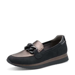 Jana Classic Loafer Black Pewter