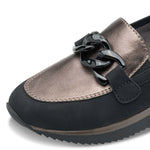 Jana Classic Loafer Black Pewter