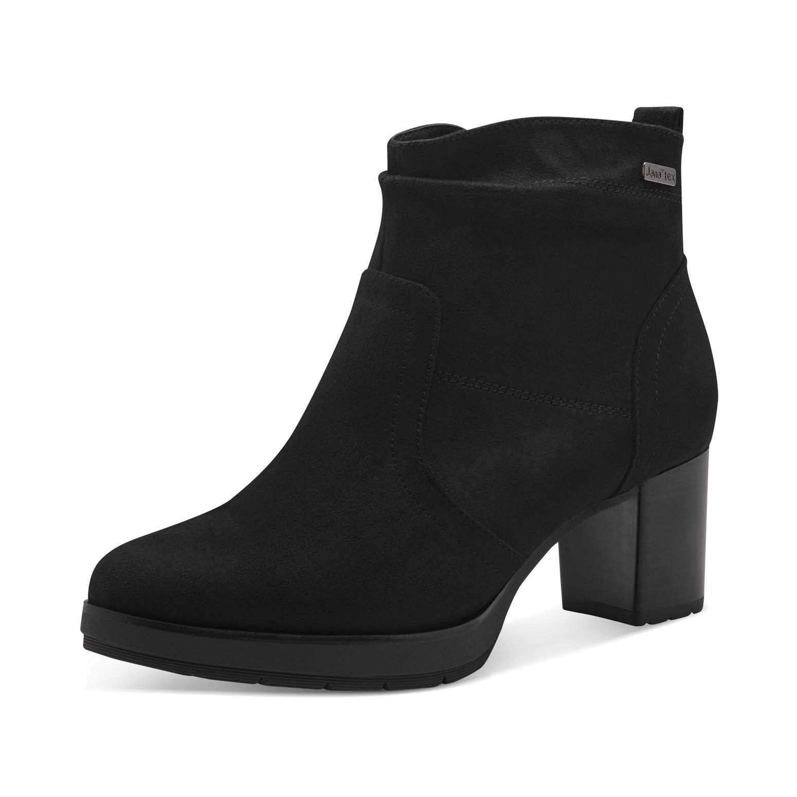 Jana Platform Ankle Boot Black