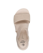 Jana Elasticated Strappy Sandal Beige