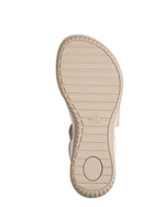 Jana Elasticated Strappy Sandal Beige