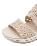 Jana Elasticated Strappy Sandal Beige