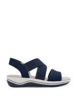Jana Elasticated Strappy Sandal Navy