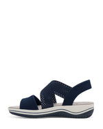 Jana Elasticated Strappy Sandal Navy