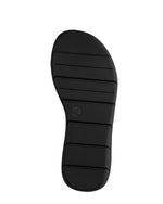 Jana Low Wedge Sandal Black Glitz
