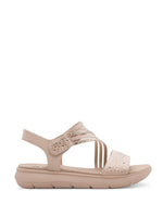 Jana Low Wedge Sandal Powder Glitz