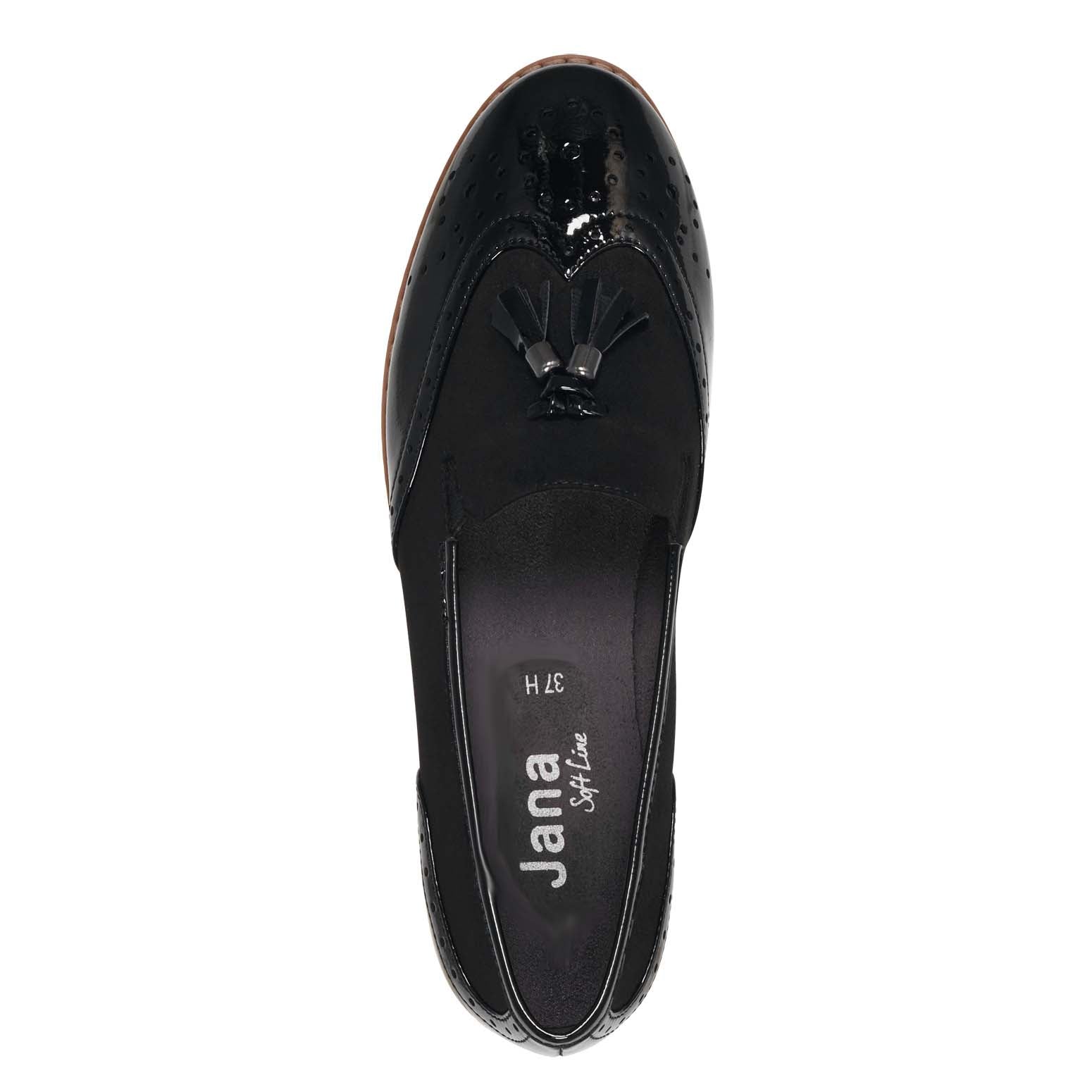 Jana Classic Toggle Loafer Black