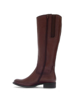 Gabor Leather Knee High Boot Saddle