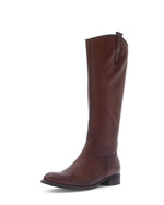 Gabor Leather Knee High Boot Saddle