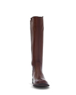 Gabor Leather Knee High Boot Saddle