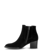 Gabor Western Suede Ankle Boot Black
