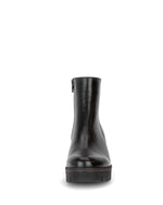 Gabor Soft Leather Wedge Ankle Boot Black