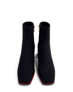 Gioseppo Fabric Ankle Boot Black Red