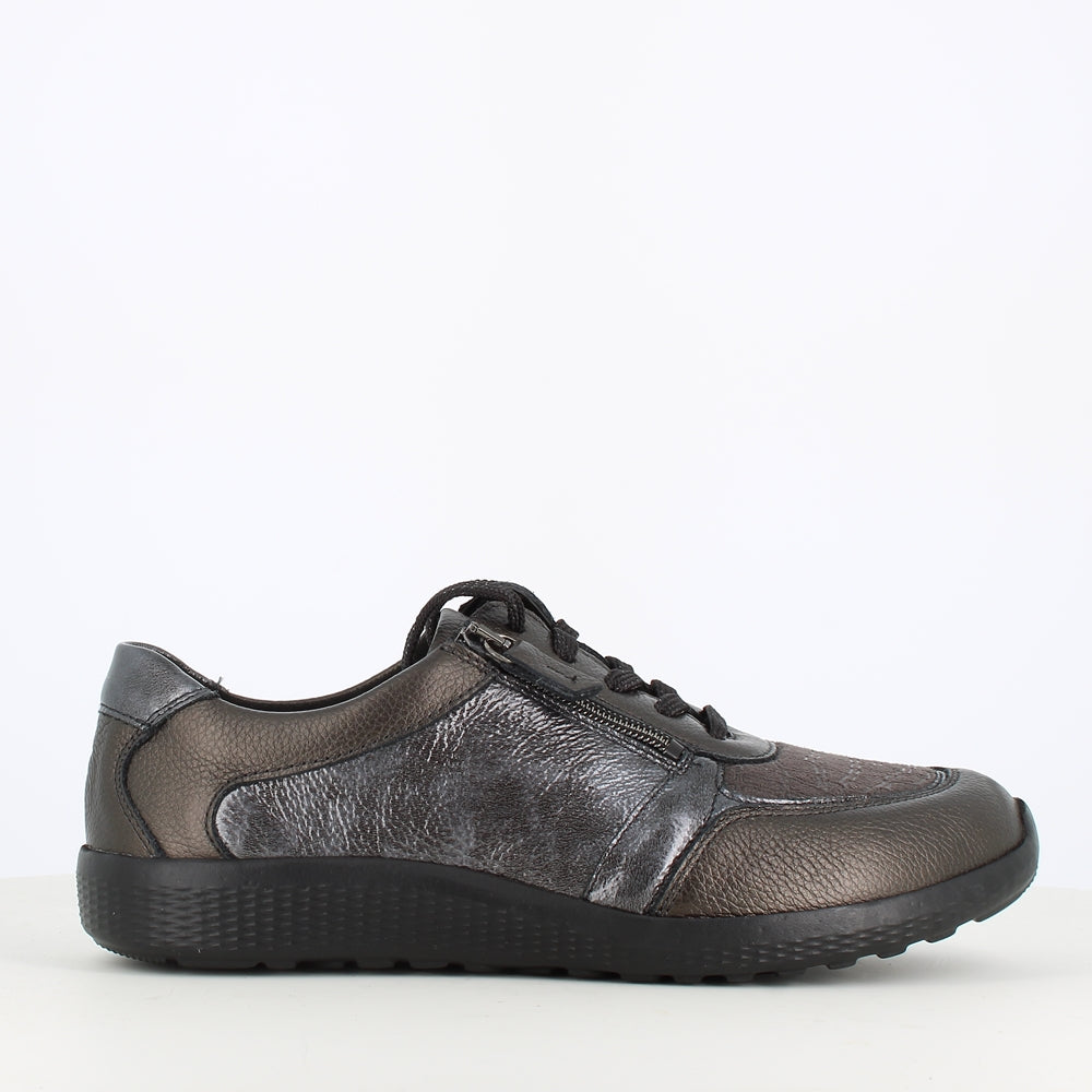 Waldlaufer Ira Laced Trainer Slate Grey