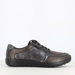Waldlaufer Ira Laced Trainer Slate Grey