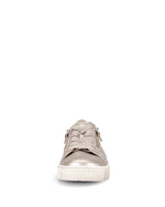 Gabor Classic Leather Trainer Satin Metal