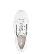 Gabor Classic Leather Trainer White