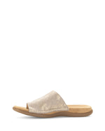 Gabor Leather Toe Post Sandal Shell Metal