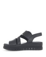 Gabor Low Wedge Buckle Sandal BlacK