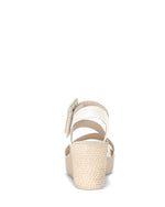 Gabor High Wedge Leather Sandal Latte