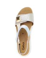 Gabor Wedge Velcro Sandal Powder Comb