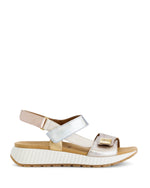 Gabor Wedge Velcro Sandal Powder Comb