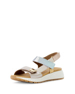 Gabor Wedge Velcro Sandal Powder Comb