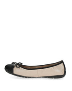 Caprice Classic Stretch Leather Pump Beige Comb