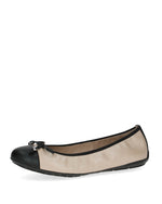 Caprice Classic Stretch Leather Pump Beige Comb