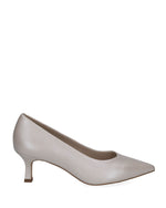 Caprice Classic Kitten Heel Court Off White Pearl