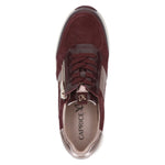 Caprice Wedge Trainer Bordeaux Comb