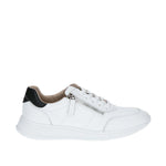 Caprice Laced Trainer with Zip White/Black