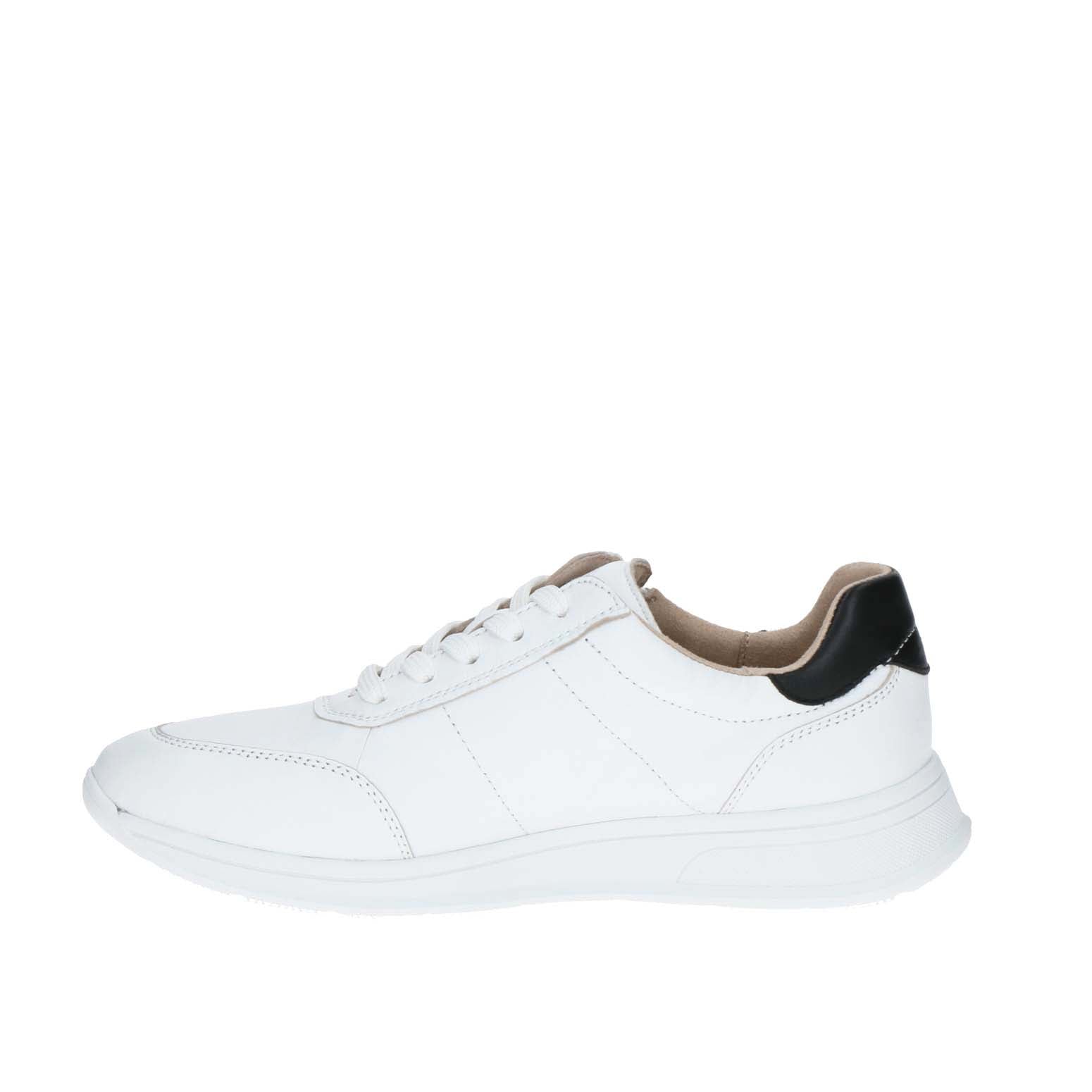 Caprice Laced Trainer with Zip White/Black