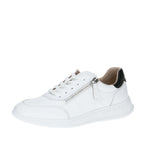 Caprice Laced Trainer with Zip White/Black