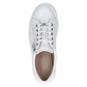 Caprice Flatform Laced Trainer White