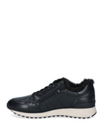 Caprice Casual Laced Trainer Black Nappa