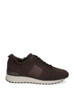 Caprice Casual Laced Trainer Brown Comb