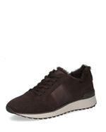 Caprice Casual Laced Trainer Brown Comb
